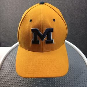 Michigan Wolverines Z-Fit Hat Lids Hat World Mustard Yellow XL